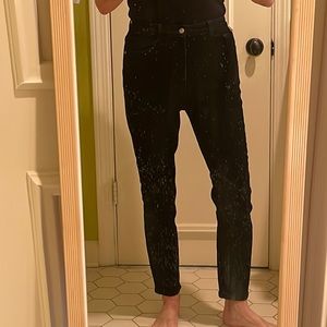 Zara skinny high jeans, black, 6